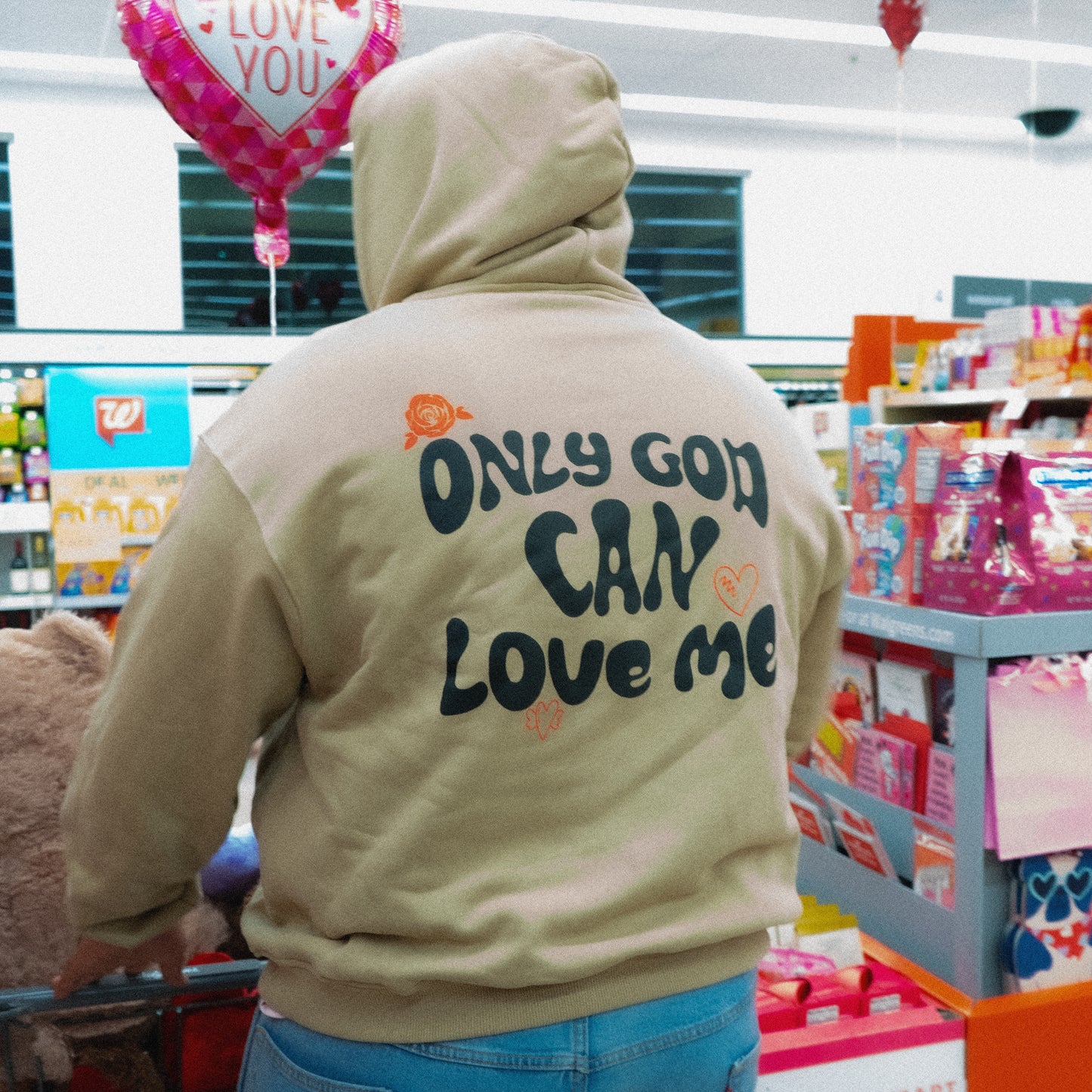 Only God Can Love Me Hoodie - Khaki
