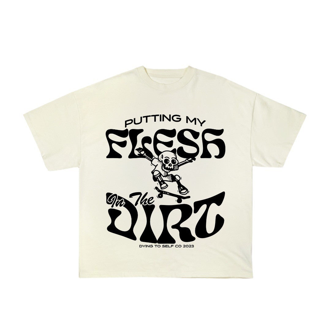 Flesh in the Dirt Tee - Creme